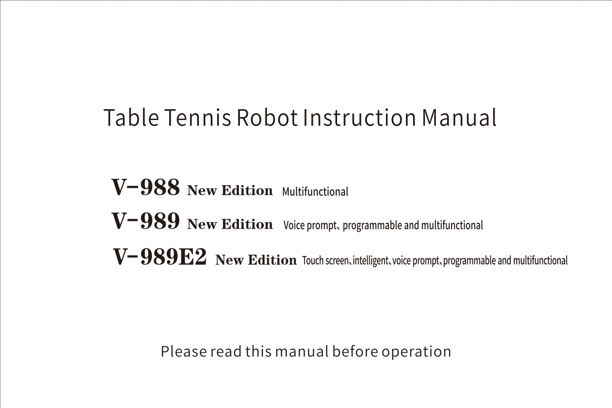 V-989/988 NEW EDITION